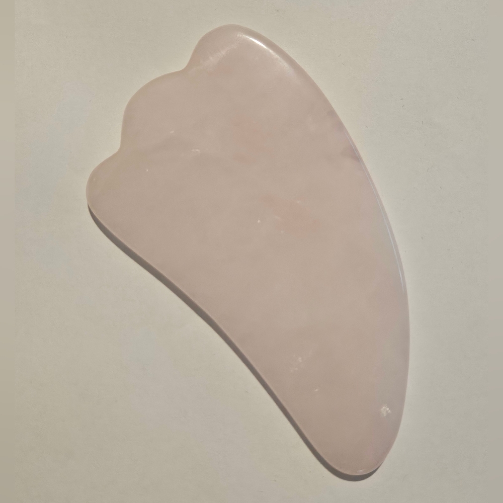 NWT Gua Sha Pink Quartz Facial Tool Massage - Picture 9 of 11